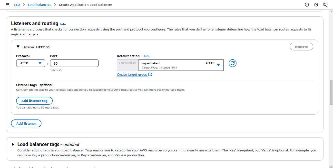 Create Load Balancer